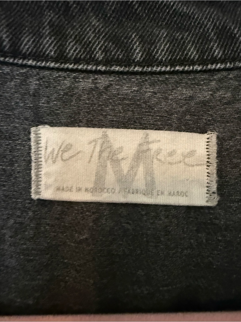 Free People Washed Black Short-Sleeve Denim Jumpsuit - Picture 2 of 3